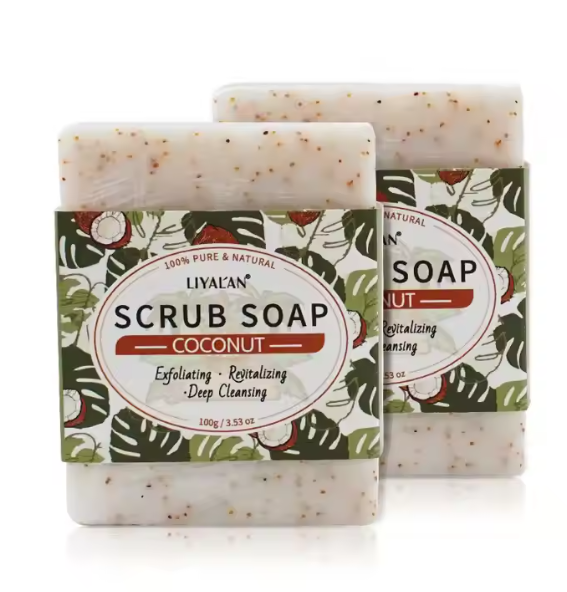 Private Label Natural Organic Shea Butter Olive Oil Coconut Soap Bar Whitening Kojic Acid Soap Exfoliating Bathing Body Soap