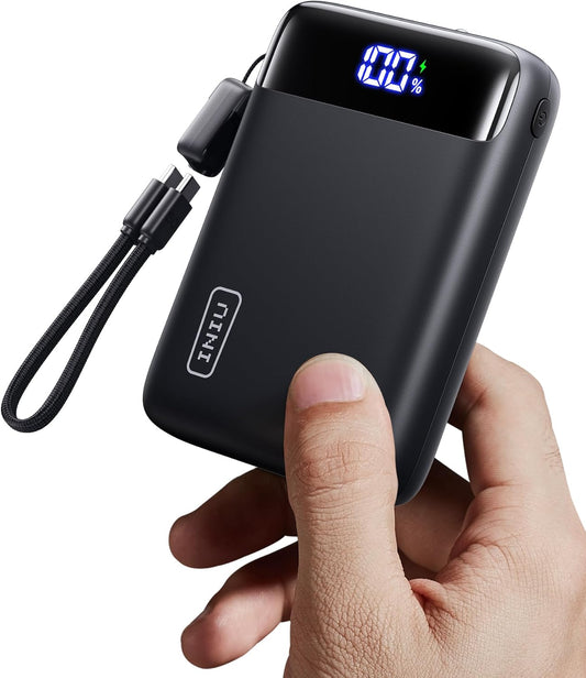 Portable Charger, Smallest 22.5W 20000mAh USB C in & Out Power Bank Fast Charging, PD 3.0+QC 4.0 LED Display Phone Battery Pack